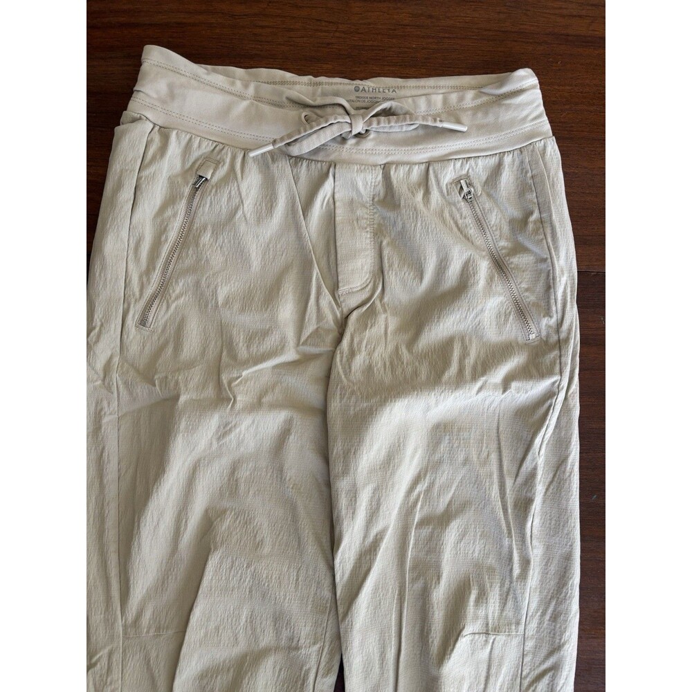 Athleta Trekkie North High Rise Jogger Tan Beige Size 2 Excellent Condition